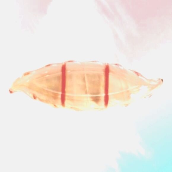 Pink Depression Glass Elegant Heisey Twist Leaf Shaped Relish Dish Vintage - Picture 6 of 7